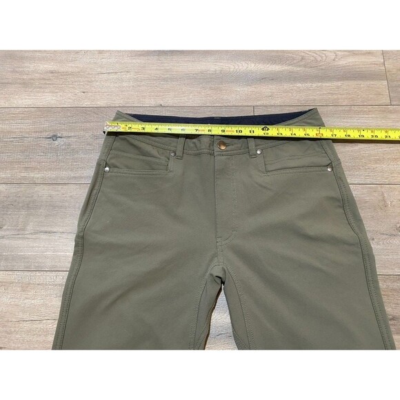 Western Rise Evolution Pants Men's 32X27 Olive Slim Fit Hiking Stretch Chino - Picture 5 of 9